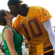 Robert Griffin III and then-fiancée Rebecca Liddicoat at Redskins Park (Patrick McDermott/Getty Images)